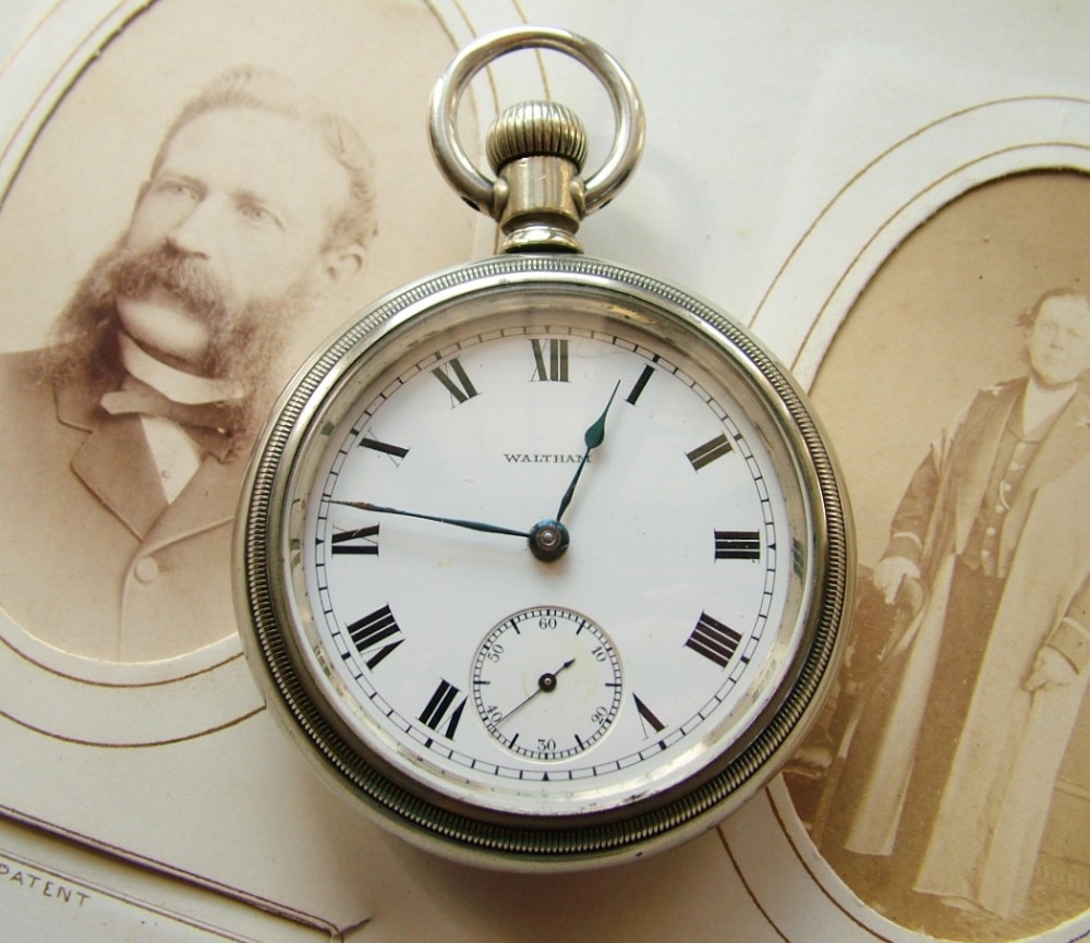 A chunky antique Waltham pocket watch