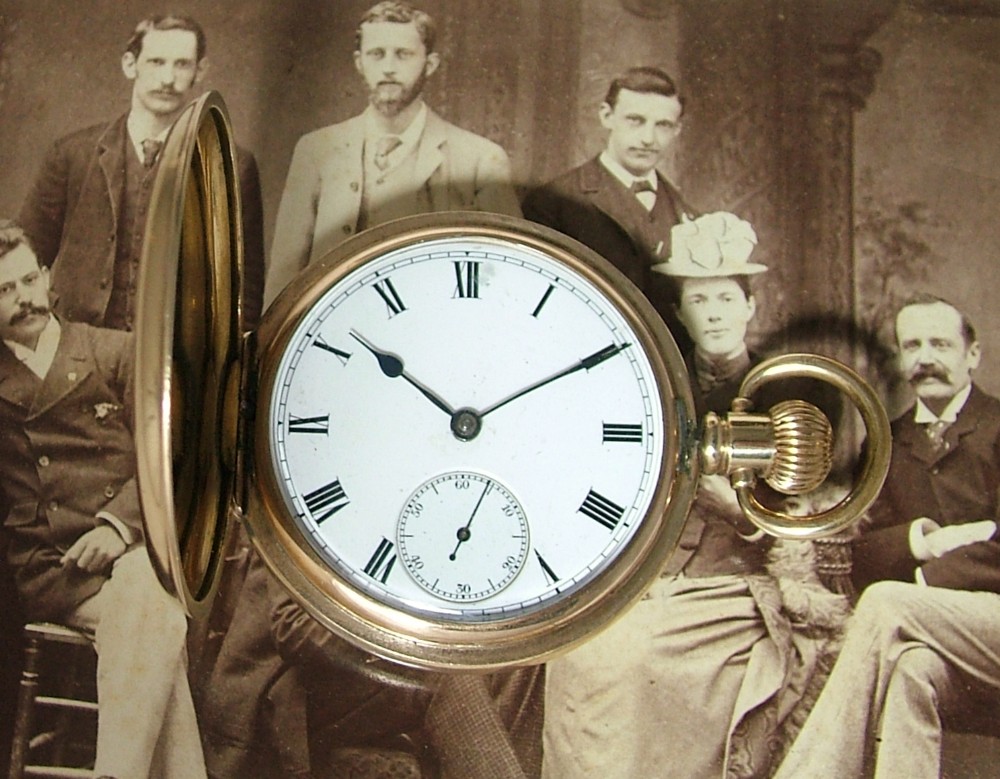 Antique 1903 Waltham Traveler full hunter pocket watch
