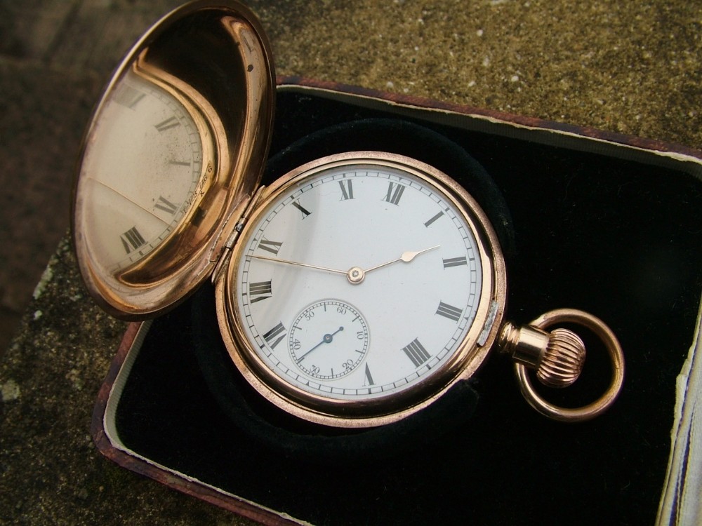 Antique Waltham Traveler full hunter pocket watch
