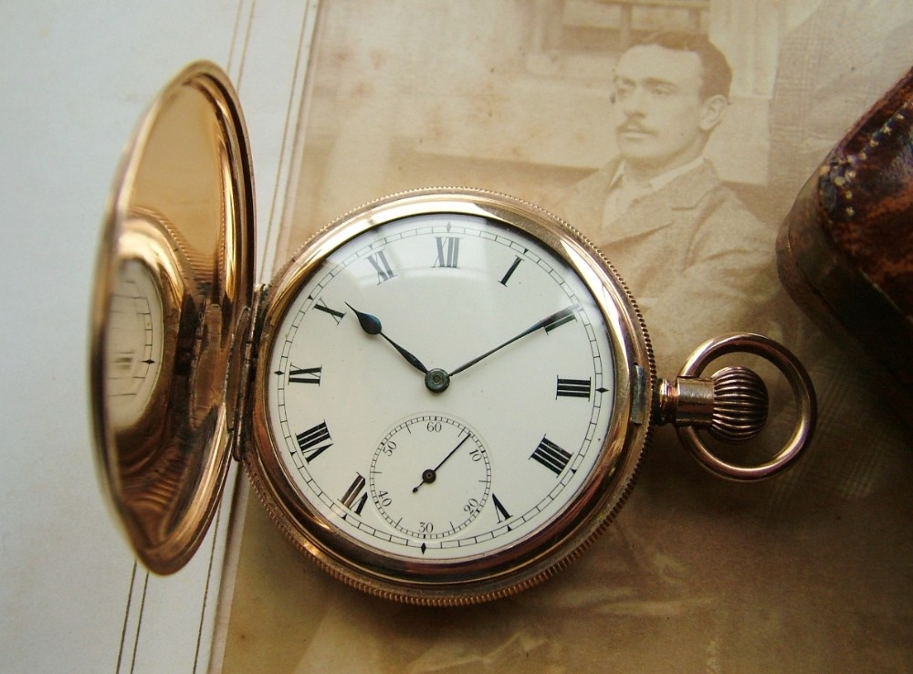 1920s full hunter pocket watch in lovely condition