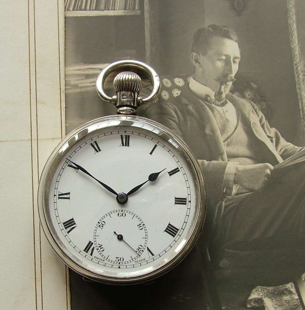 A 1930 silver Selex pocket watch, in lovely condition