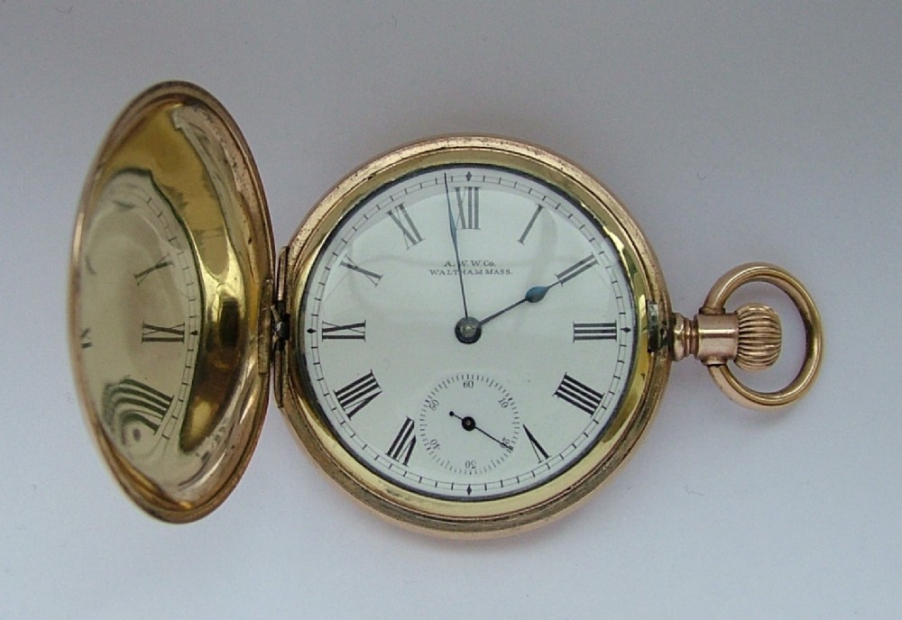 Antique 1901 Waltham Traveler full hunter pocket watch