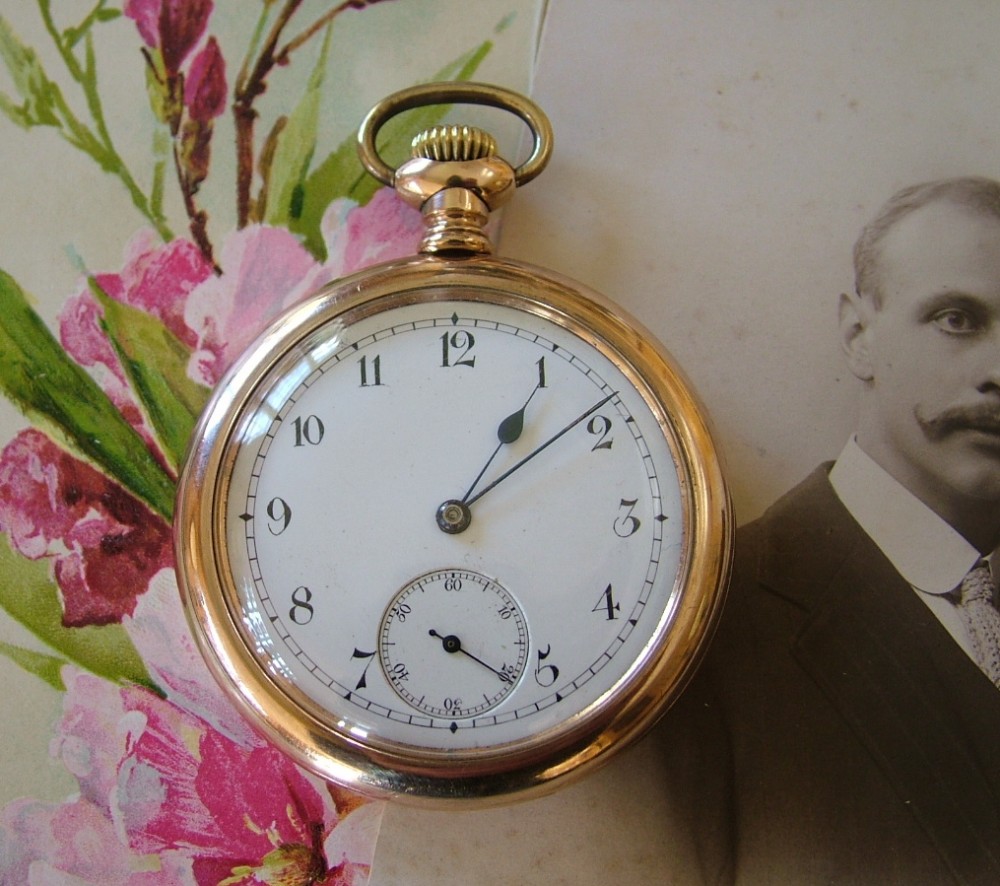 An antique Waltham Riverside pocket watch, 1895