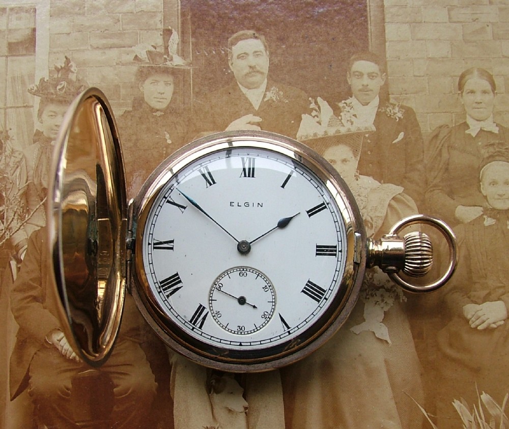  A vintage 1920s Elgin full hunter pocket watch