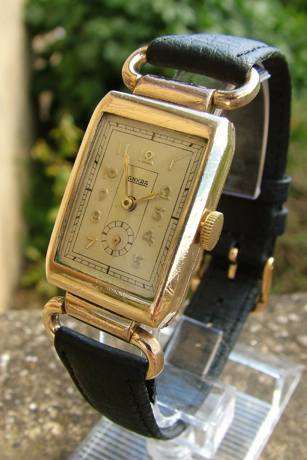 A charming gents 1940s Ankra wrist watch