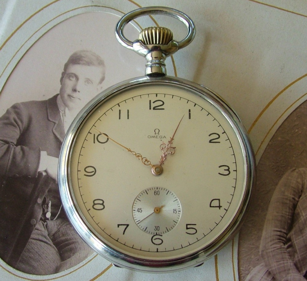 A large over sized Omega pocket watch, late 1910s