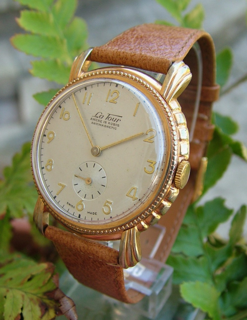 A gents 1950s La Tour wrist watch
