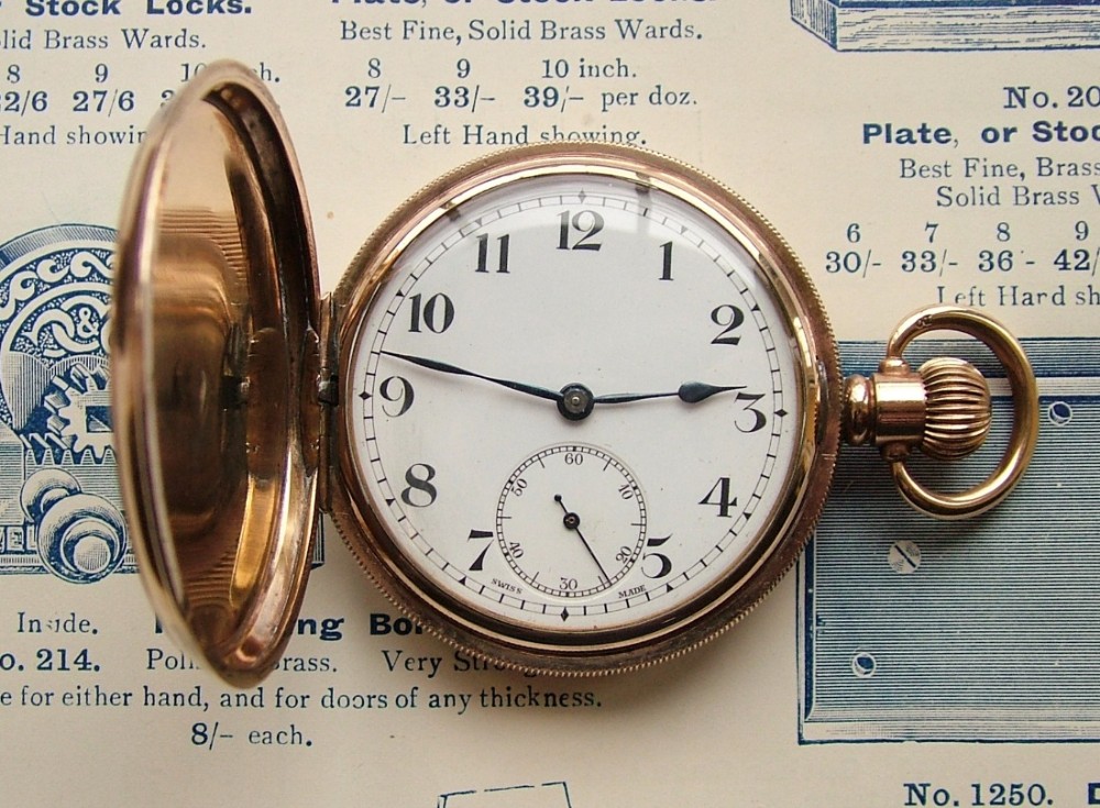 1920s Cyma Admiral full hunter pocket watch