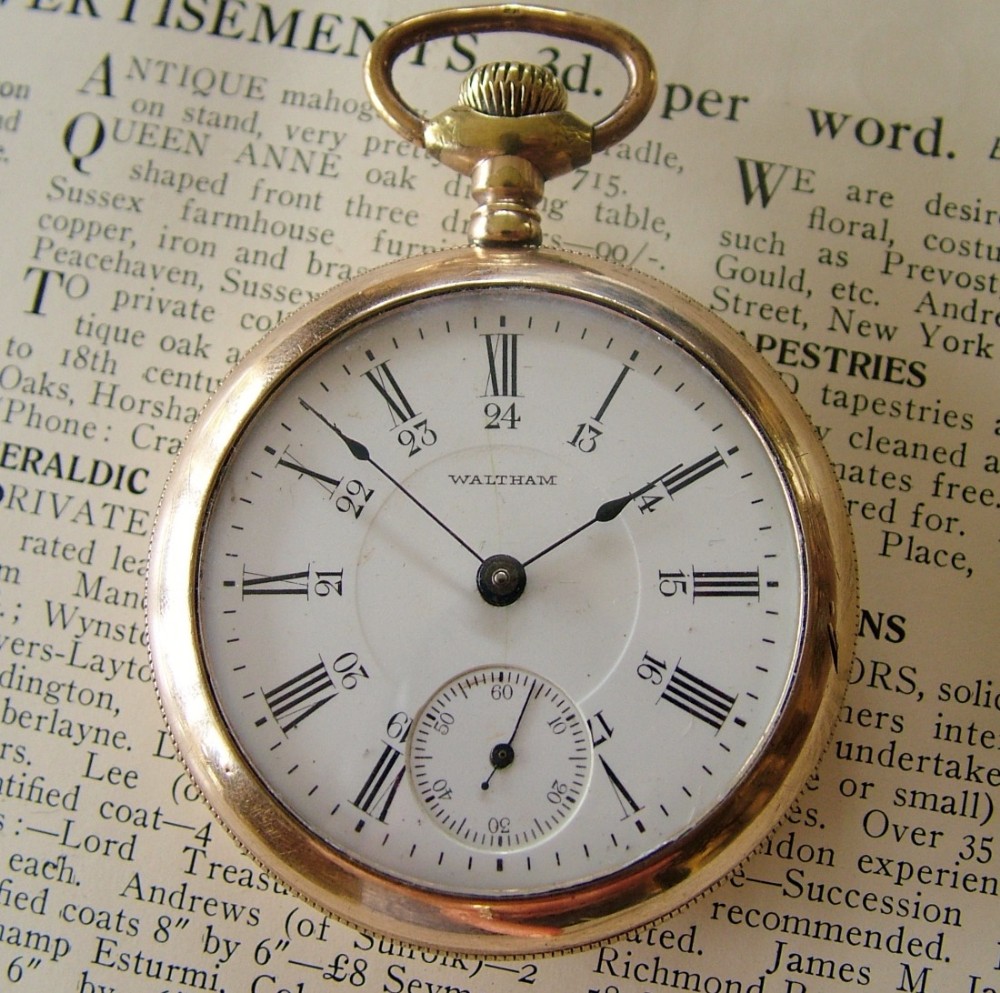 A chunky antique Waltham P S Bartlett pocket watch