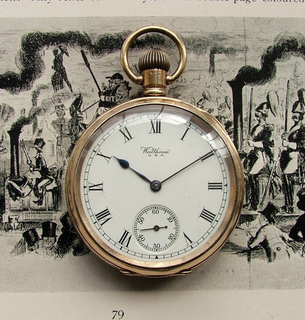 An antique 1903 Waltham Traveler pocket watch