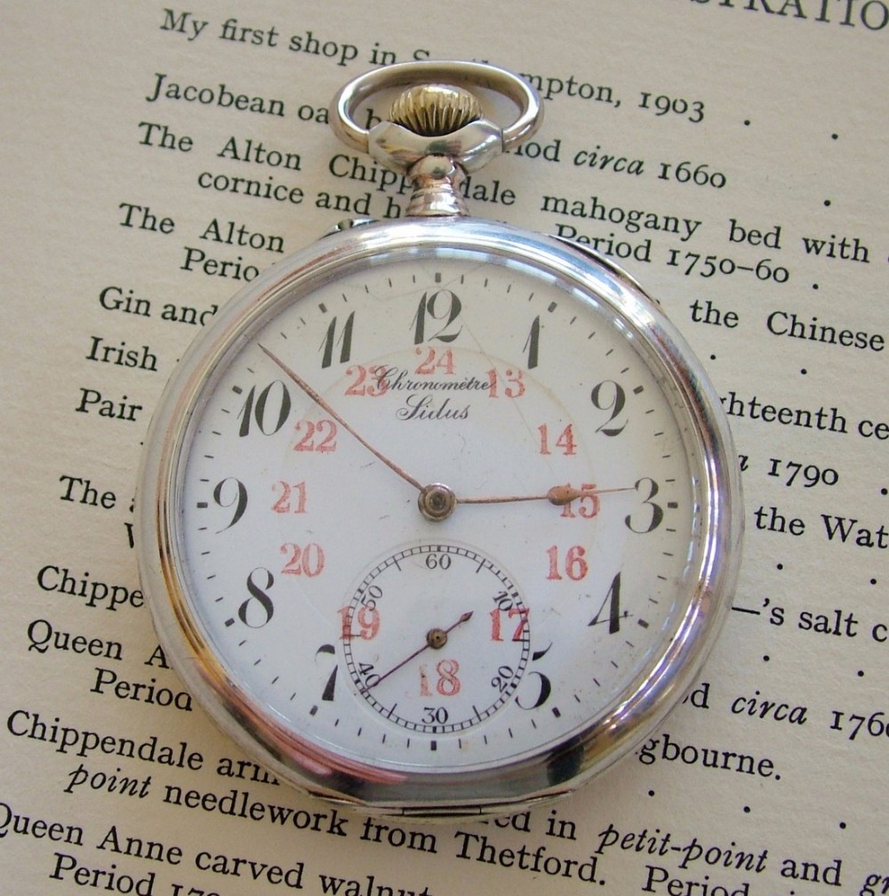 A 1930s Chronomètre  Sidus pocket watch