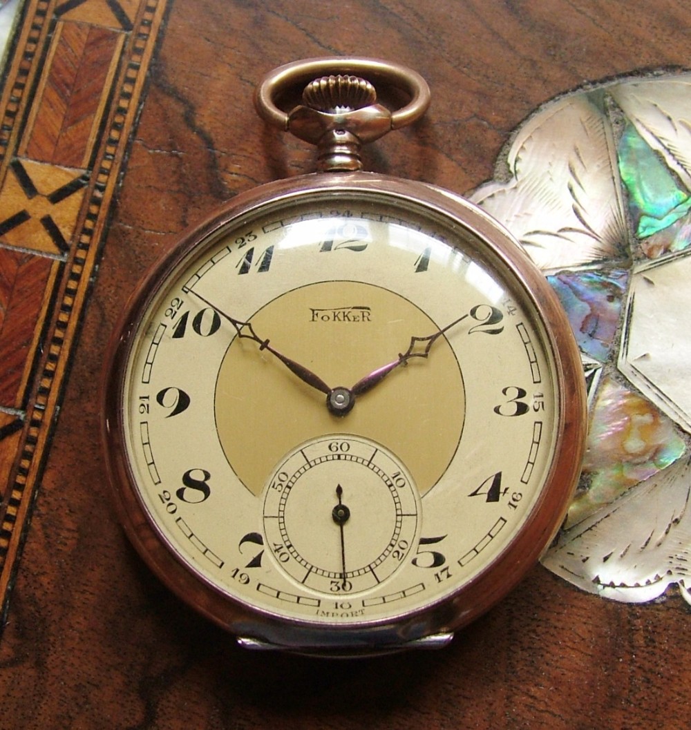 A 1930s Fokker pocket watch