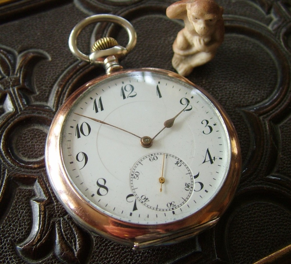 1920s Gédéon Thommen galonne cased pocket watch