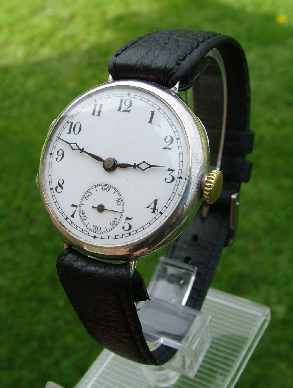 A gents 1920s silver Dimra wrist watch