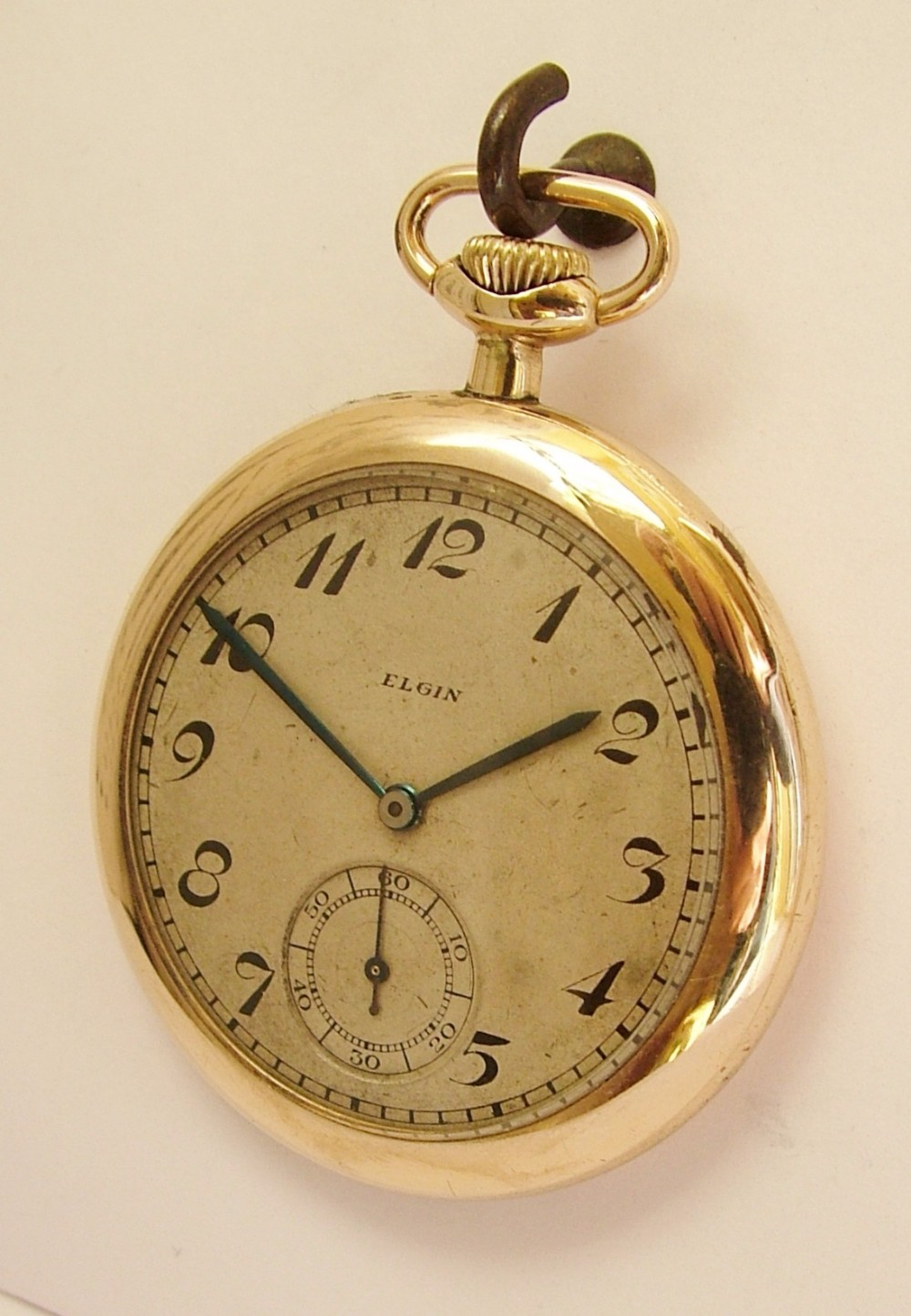 Vintage 1920s Elgin pocket watch.