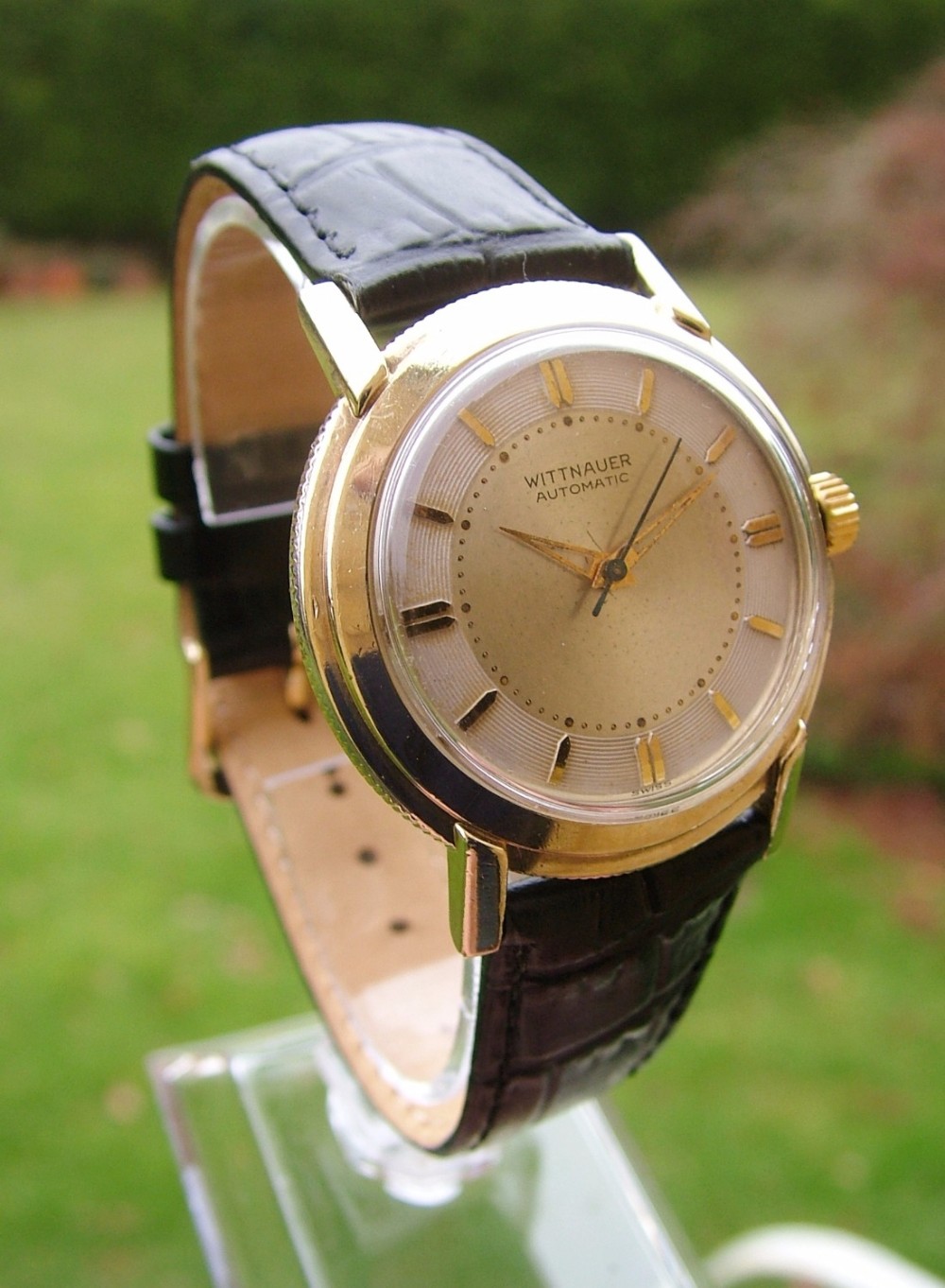 A 1950s gents Wittnauer automatic wrist watch