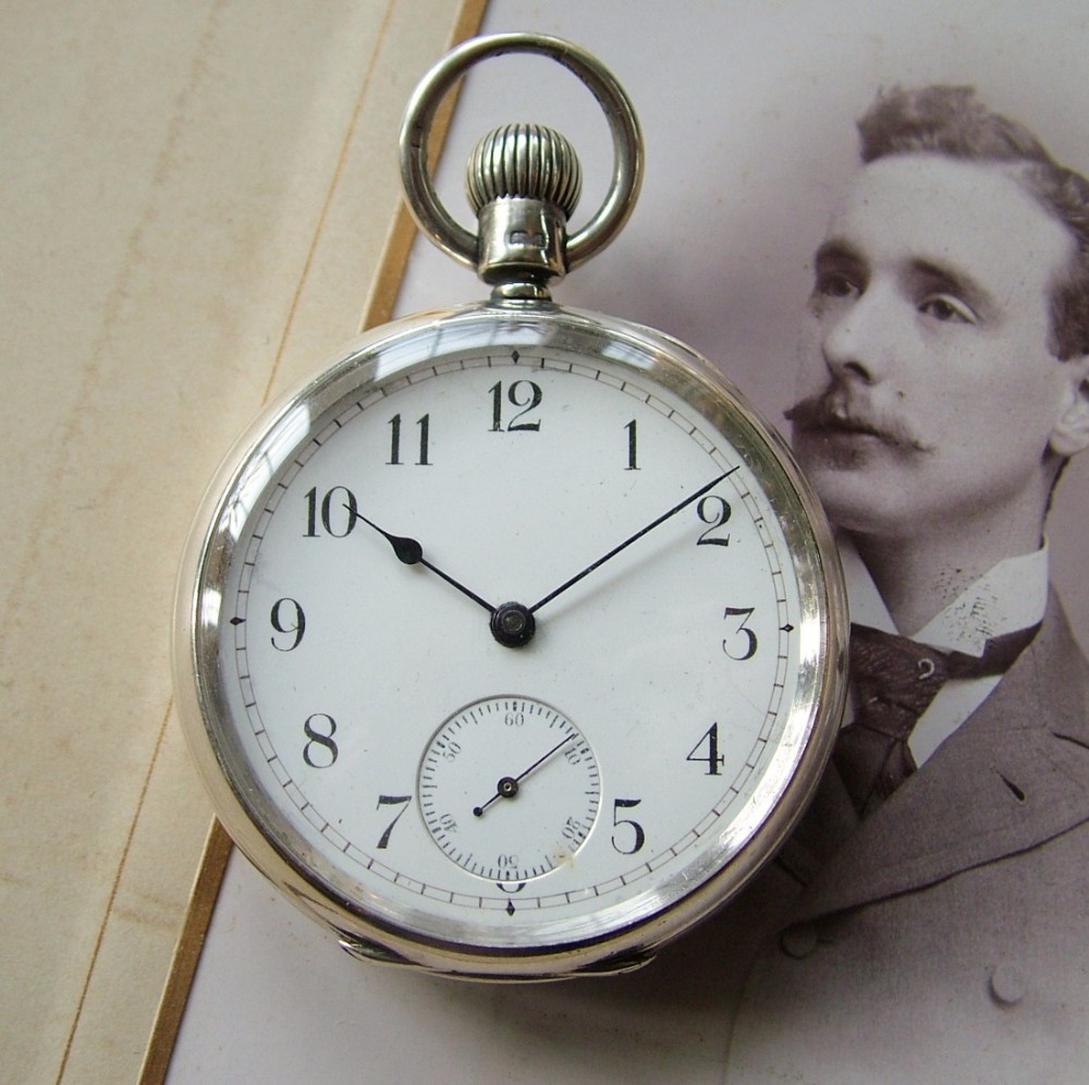Good quality silver Waltham pocket watch, 1903