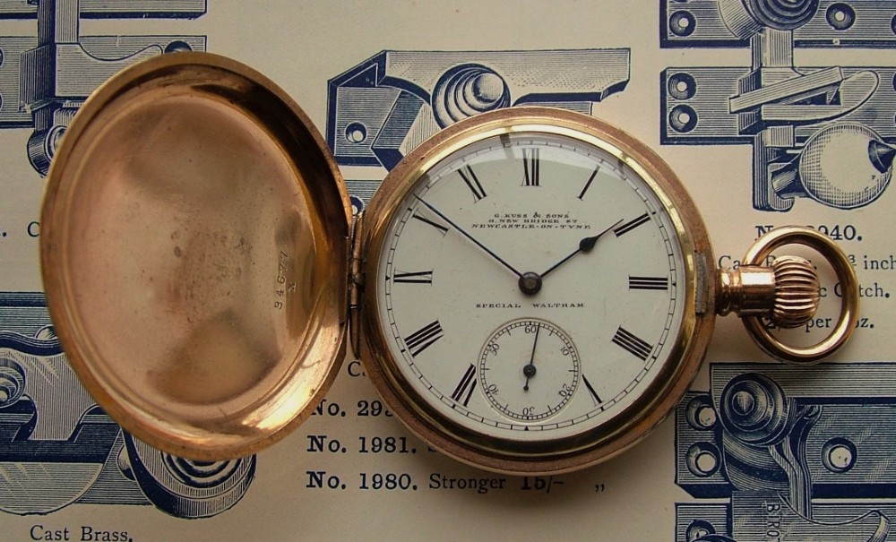 Antique Waltham Private label full hunter pocket watch