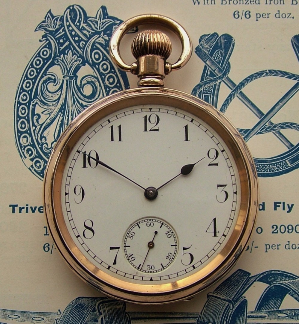 An antique 1912 Waltham Traveler pocket watch