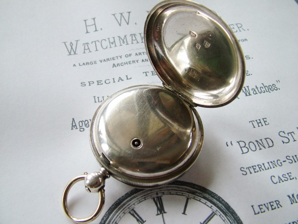 Waltham home Watch Co Silver Pocket Watch 1876