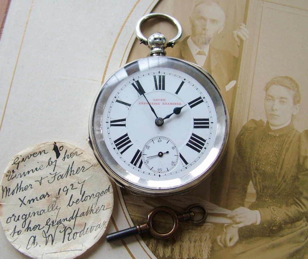 An antique silver pocket watch with history
