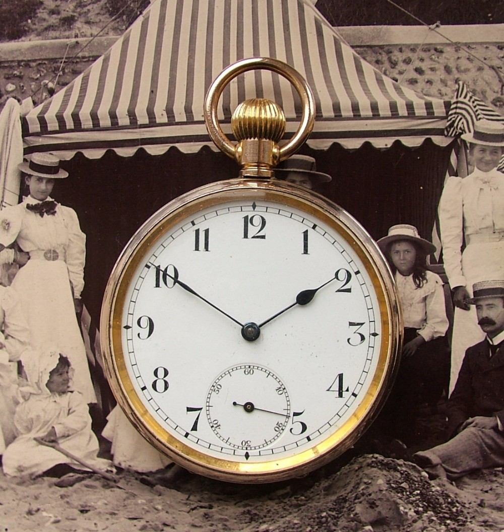 A 1920s Swiss open faced pocket watch