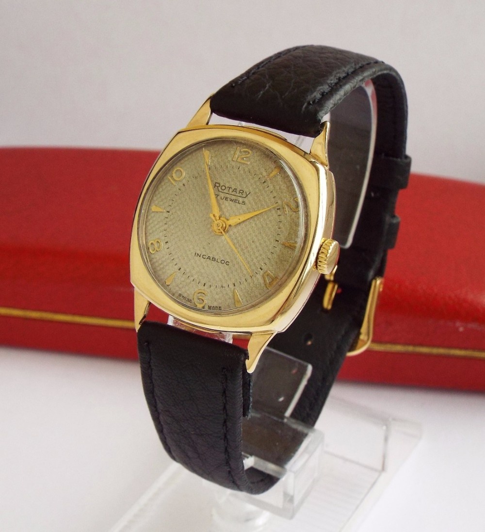A gents 9 carat gold Rotary wrist watch, 1955