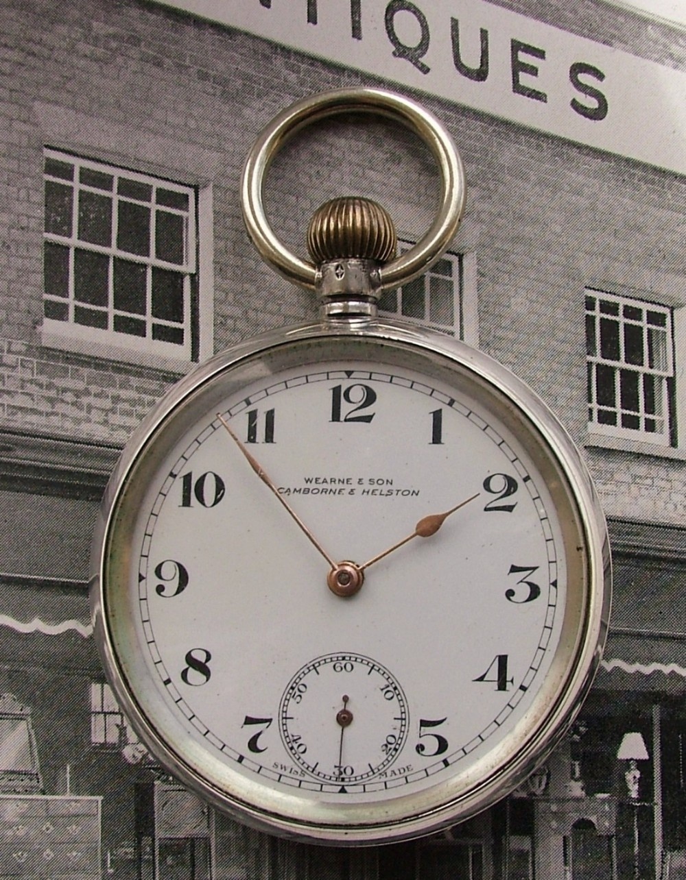  1919 Wearne & Son Camborne & Helston silver pocket watch