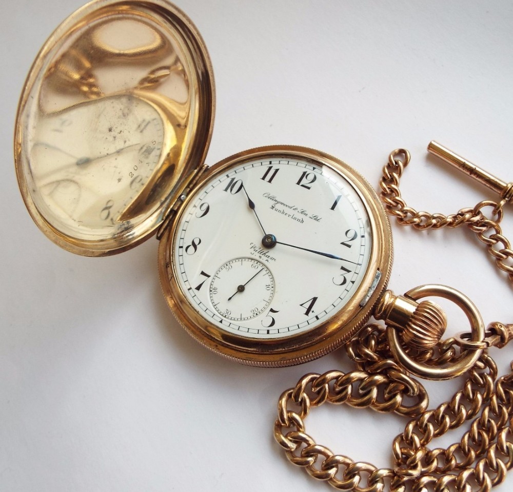Antique Waltham PS Bartlett hunter pocket watch