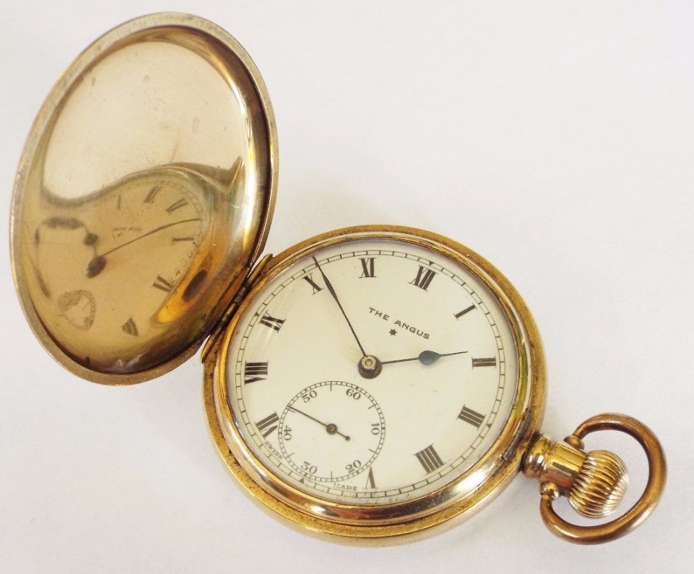 1930s full hunter pocket watch, ‘The Angus’