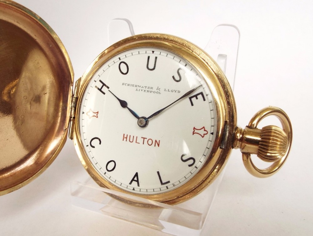 Artox hunter pocket watch, made for Hultons Coal