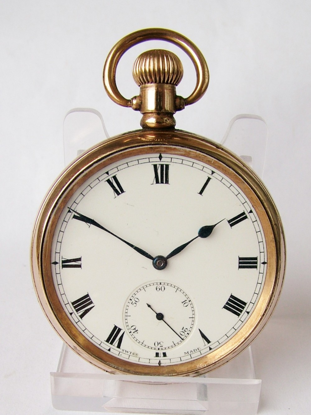 A 1920s Minerva stem winding pocket.