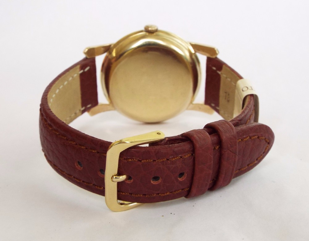 Gents 9 carat gold Thomas Russell wrist watch, 1953 View VI