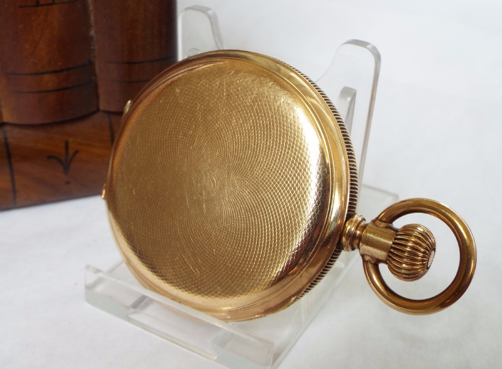 Antique Swiss full hunter pocket watch, Durham View VI