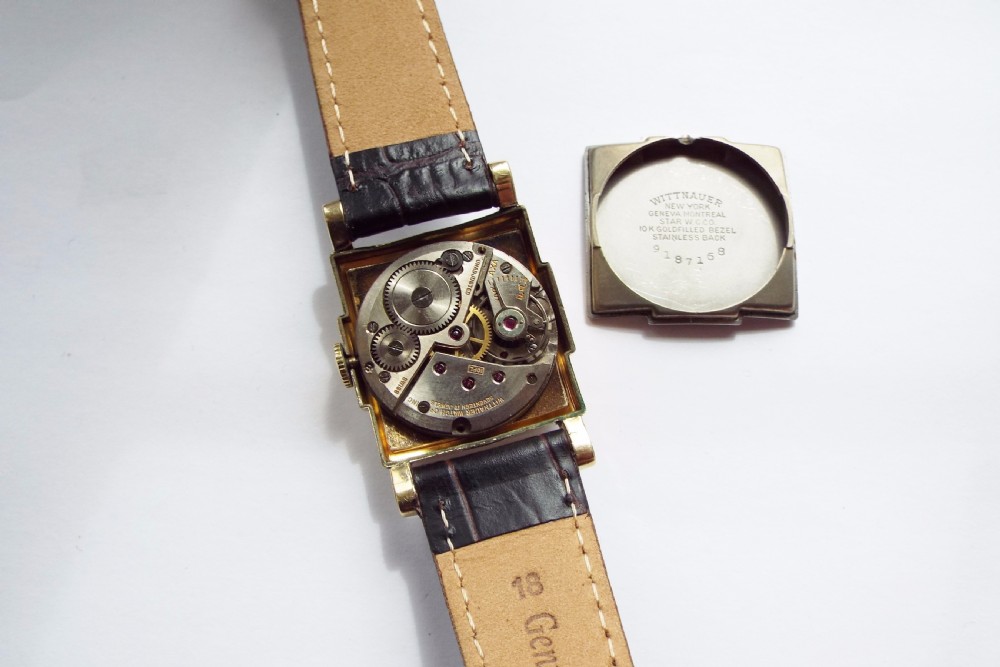 A gents 1950s Wittnauer wrist watch with box View IV