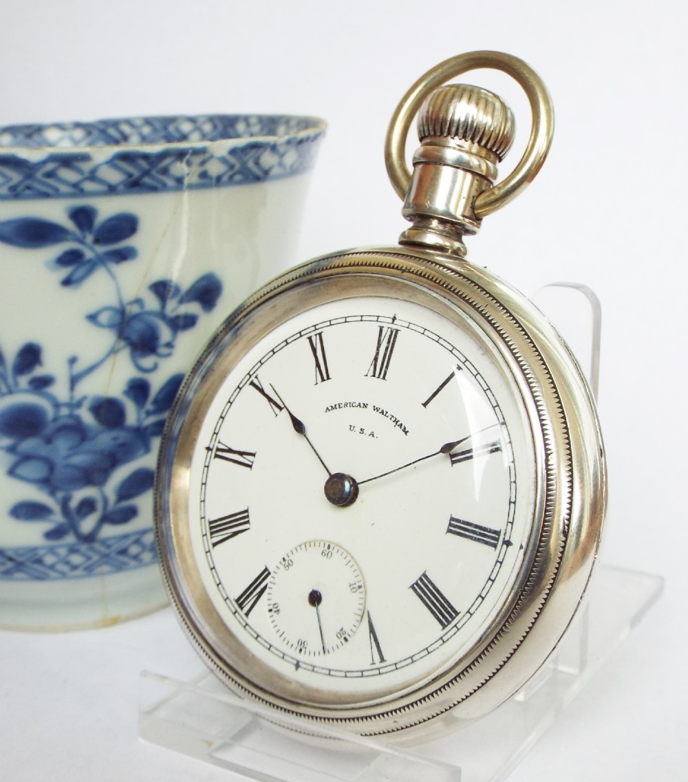 Antique Waltham ‘Sterling’ silver pocket watch