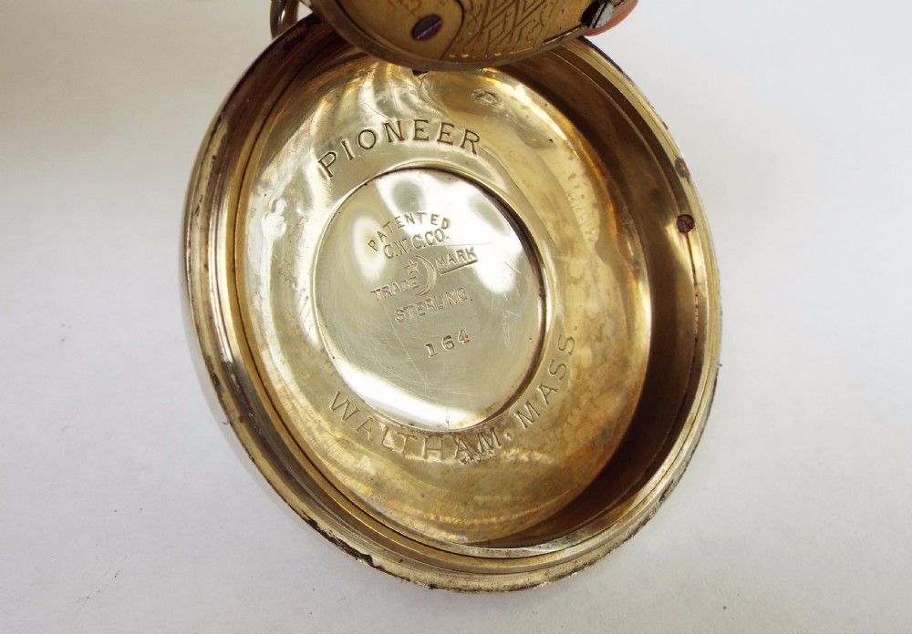 Antique Waltham ‘Sterling’ silver pocket watch View IV