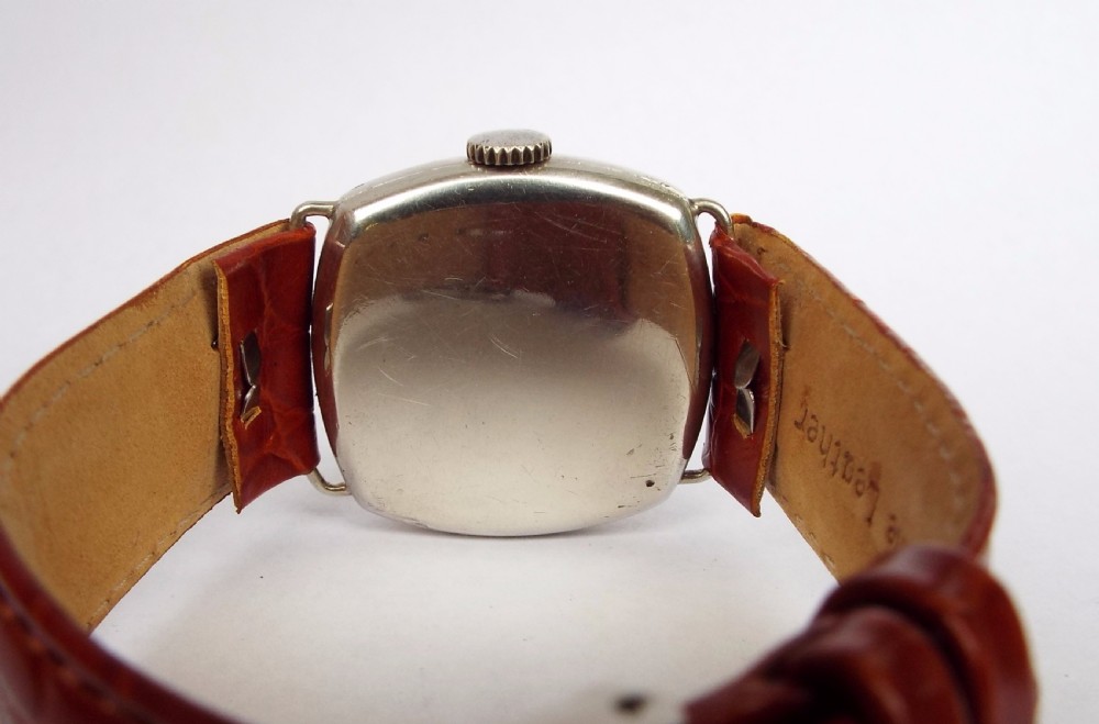 Gents silver Cyma wrist watch, 1924 View VI