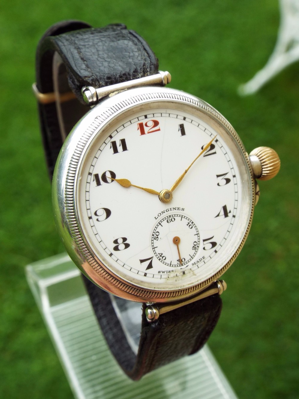 A gents 1932 silver Longines wrist watch View II