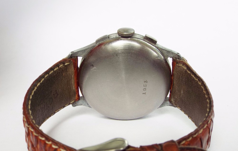 A gents 1950s Chronographe Suisse chronograph View VI