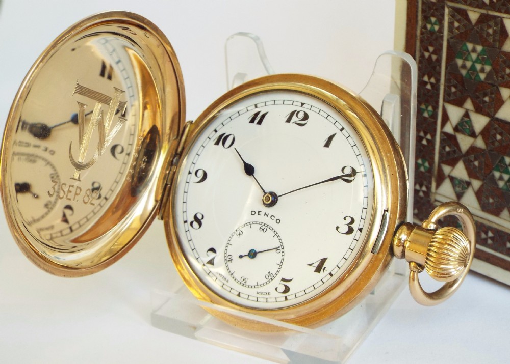 1930s Denco full hunter pocket watch