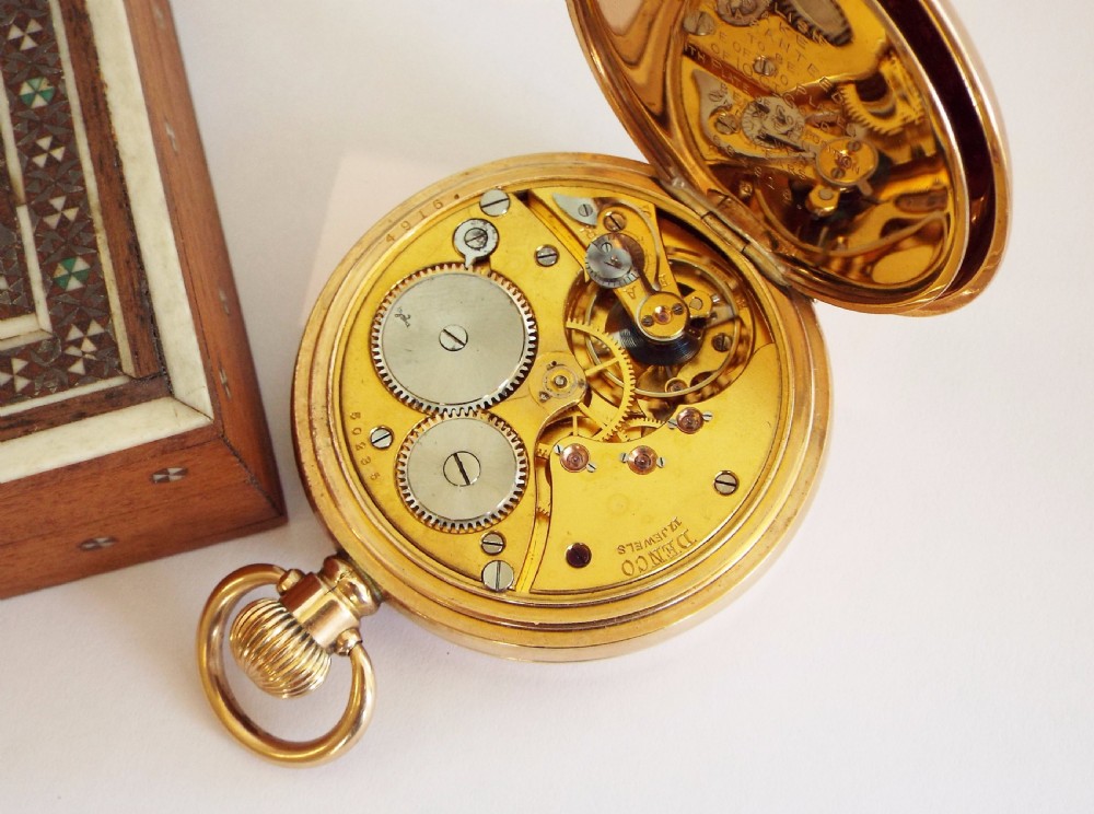 1930s Denco full hunter pocket watch View III