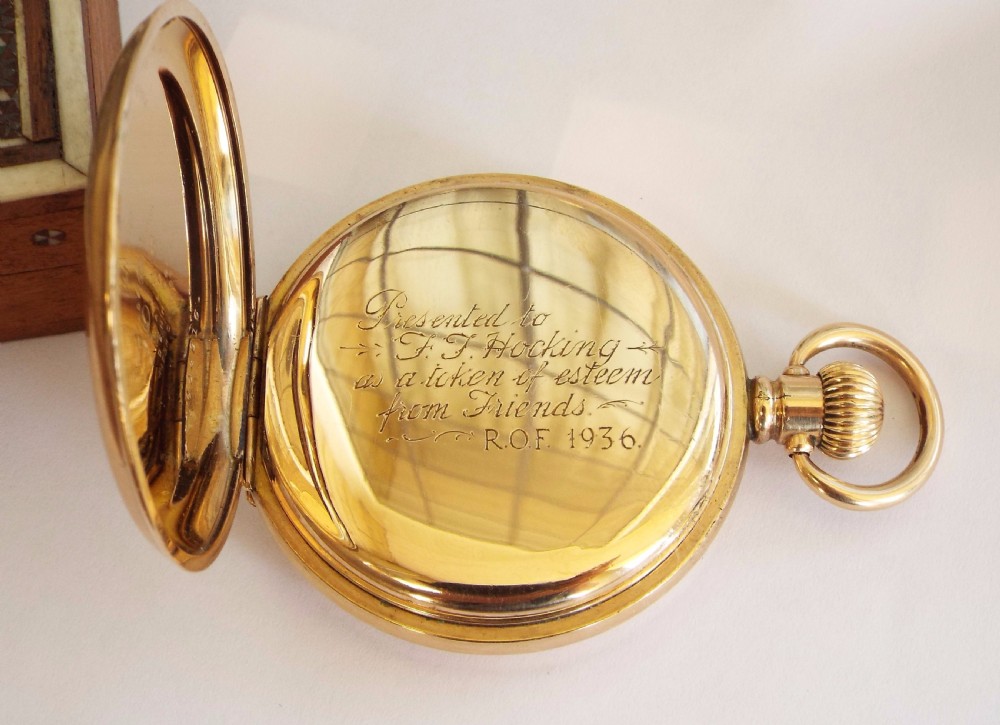 1930s Denco full hunter pocket watch View IV