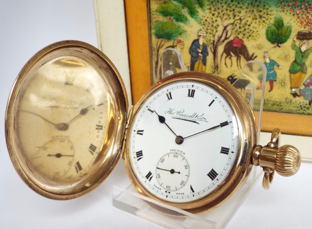 1920s Thomas Russell ‘Premier’ hunter pocket watch
