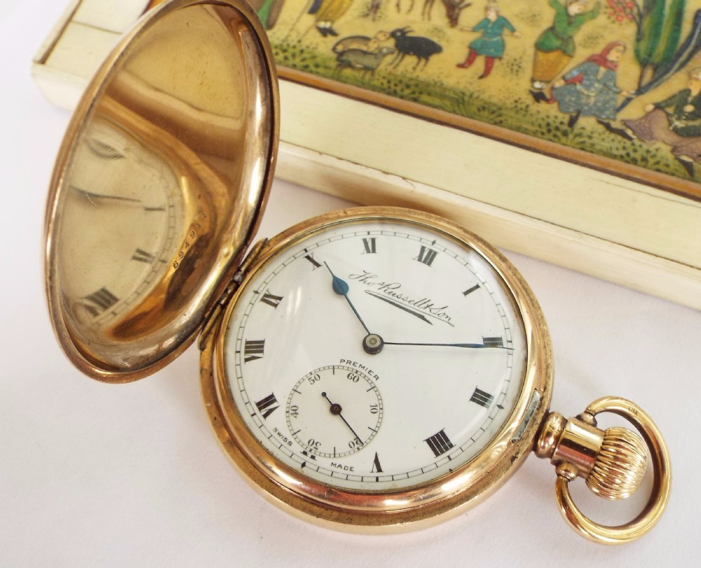 1920s Thomas Russell ‘Premier’ hunter pocket watch View II