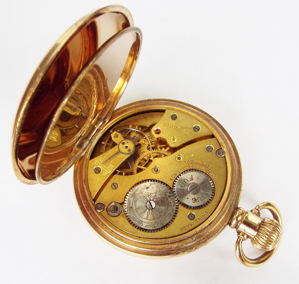1920s Thomas Russell ‘Premier’ hunter pocket watch View VI