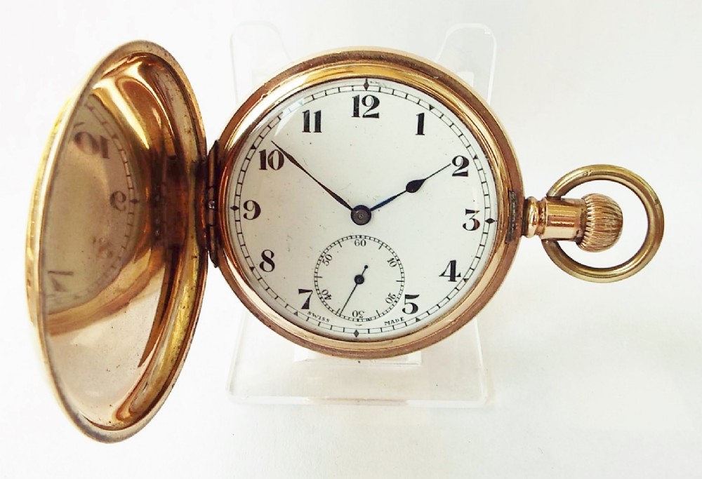 A 1920s Minerva full hunter pocket watch.