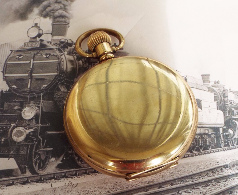 1919 Waltham Vanguard railroad hunter pocket watch View VI