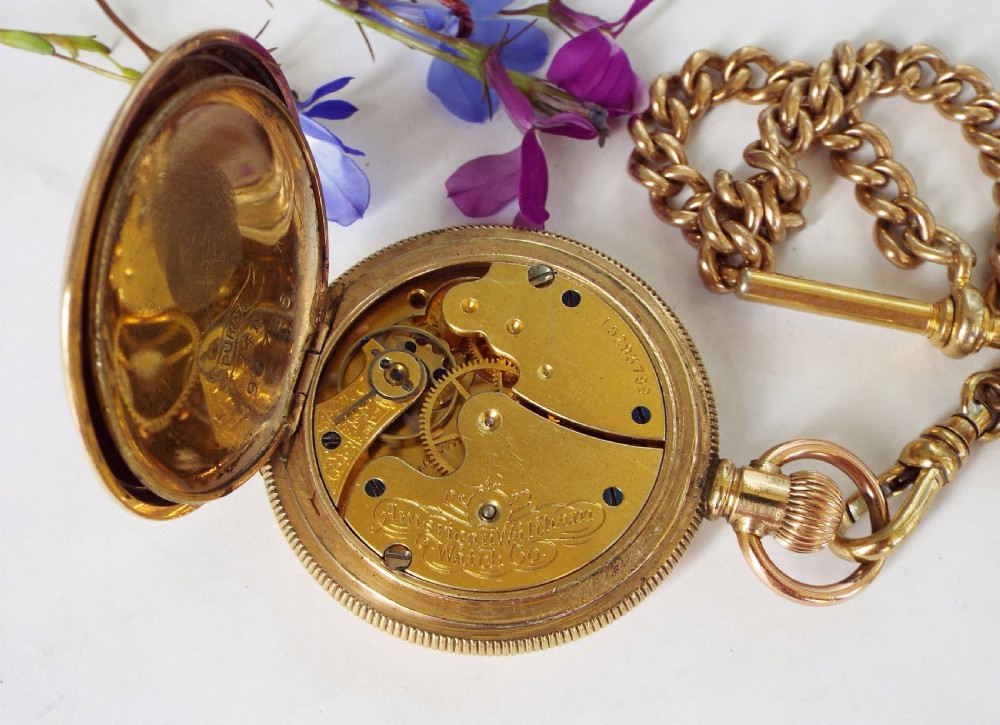 1906 Waltham Seaside ladies full hunter fob watch  View V