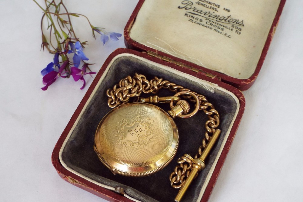 1906 Waltham Seaside ladies full hunter fob watch  View VI